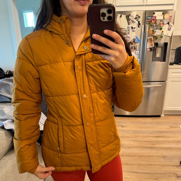 Mustard Puffy Jacket - Picture 1 of 5